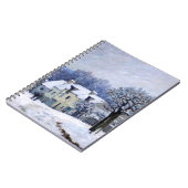 Alfred Sisley - Place Chenil in Marly, Snow Effect Notitieboek (Linkerzijde)