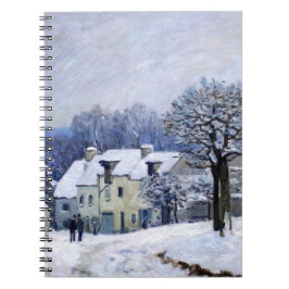 Alfred Sisley - Place Chenil in Marly, Snow Effect Notitieboek