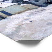 Alfred Sisley - Place Chenil in Marly, Snow Effect Poster (Hoek)