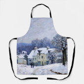 Alfred Sisley - Place Chenil in Marly, Snow Effect Schort (Voorkant)
