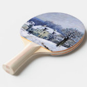 Alfred Sisley - Place Chenil in Marly, Snow Effect Tafeltennisbatje (Voorkant Gekanteld)