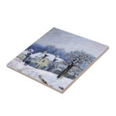 Alfred Sisley - Place Chenil in Marly, Snow Effect Tegeltje (Zijkant)