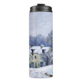 Alfred Sisley - Place Chenil in Marly, Snow Effect Thermosbeker (Voorkant)