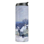 Alfred Sisley - Place Chenil in Marly, Snow Effect Thermosbeker (Gedraaid links)