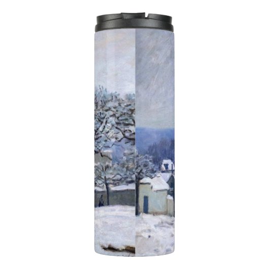 Alfred Sisley - Place Chenil in Marly, Snow Effect Thermosbeker (Achterkant)