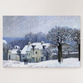 Alfred Sisley Place du Chenil in Marly, sneeuw Legpuzzel (Horizontaal)