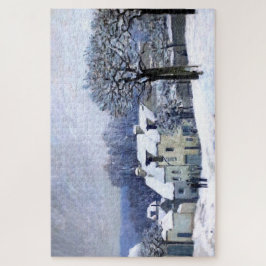 Alfred Sisley Place du Chenil in Marly, sneeuw Legpuzzel