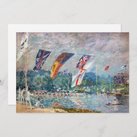 Alfred Sisley - Regatta in Molesey Bedankkaart (Voorkant / Achterkant)