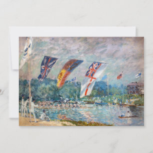 Alfred Sisley - Regatta in Molesey Bedankkaart