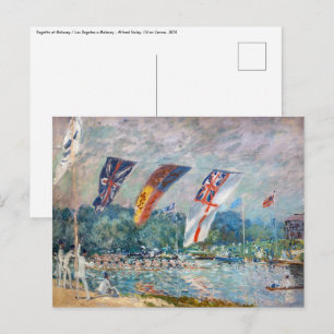 Alfred Sisley - Regatta in Molesey Briefkaart
