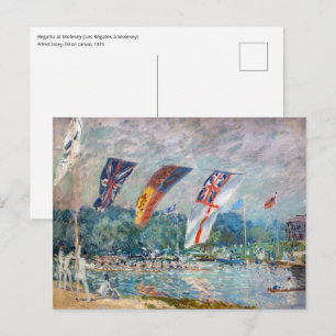 Alfred Sisley - Regatta in Molesey Briefkaart
