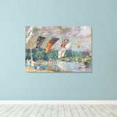 Alfred Sisley | Regatta in Molesey Canvas Afdruk (Insitu (Houten vloer))