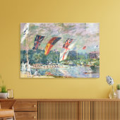 Alfred Sisley | Regatta in Molesey Canvas Afdruk (Insitu (Woonkamer))