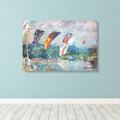 Alfred Sisley - Regatta in Molesey Canvas Afdruk (Insitu (Houten vloer))