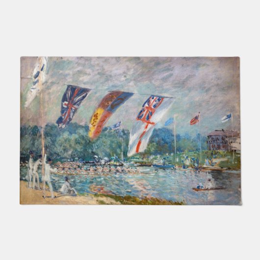Alfred Sisley - Regatta in Molesey Deurmat (Voorkant)