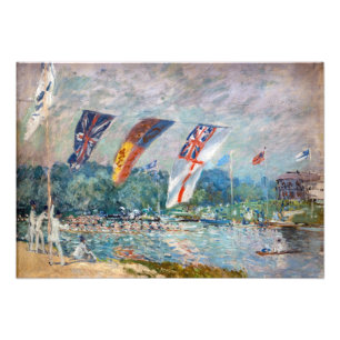 Alfred Sisley - Regatta in Molesey Foto Afdruk