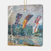 Alfred Sisley - Regatta in Molesey Keramisch Ornament (Links)