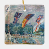 Alfred Sisley - Regatta in Molesey Keramisch Ornament (Voorkant)