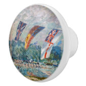 Alfred Sisley - Regatta in Molesey Keramische Knop (Rechts)