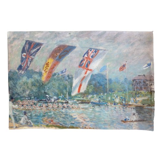 Alfred Sisley - Regatta in Molesey Kussensloop (Voorkant)