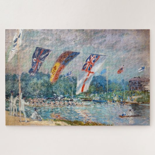 Alfred Sisley - Regatta in Molesey Legpuzzel (Horizontaal)