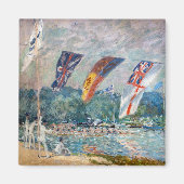 Alfred Sisley - Regatta in Molesey Magneet (Voorkant)