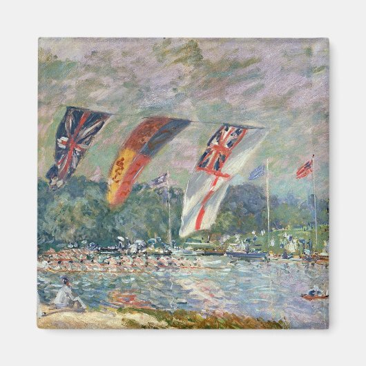 Alfred Sisley | Regatta in Molesey Magneet (Voorkant)