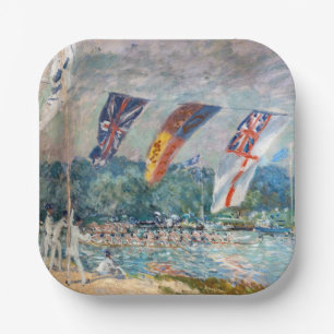 Alfred Sisley - Regatta in Molesey Papieren Bordje