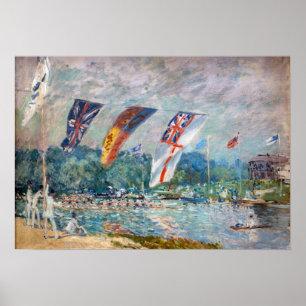 Alfred Sisley - Regatta in Molesey Poster
