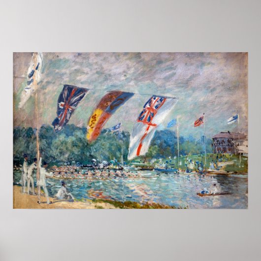 Alfred Sisley - Regatta in Molesey Poster (Voorkant)