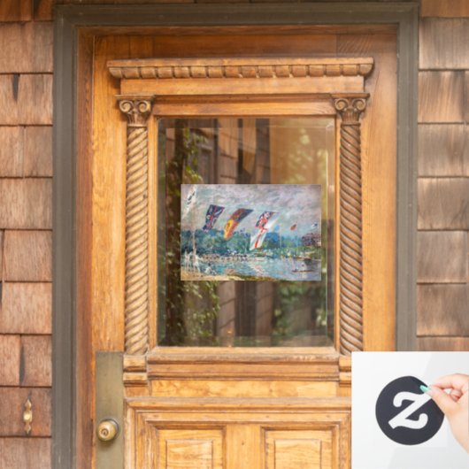 Alfred Sisley - Regatta in Molesey Raamsticker (Huis Deur)