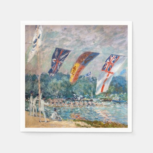Alfred Sisley - Regatta in Molesey Servet (Voorkant)