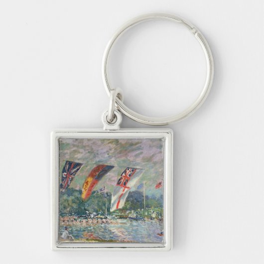 Alfred Sisley | Regatta in Molesey Sleutelhanger (Voorkant)