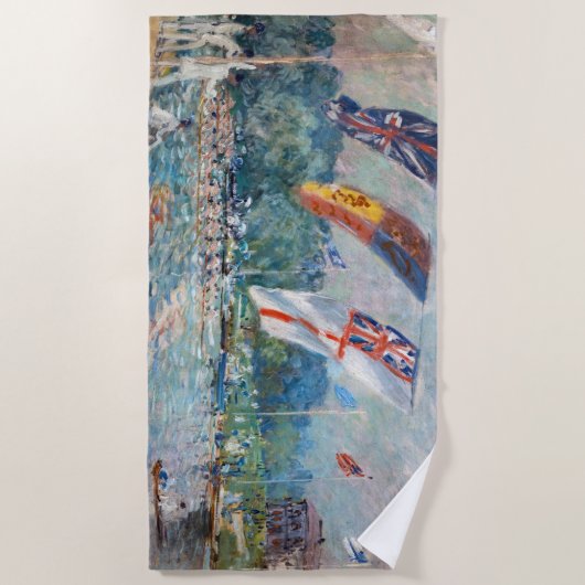 Alfred Sisley - Regatta in Molesey Strandlaken (Voorkant)