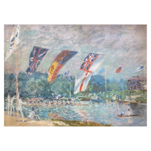 Alfred Sisley - Regatta in Molesey Tafelkleed (Voorkant (Horizontaal))