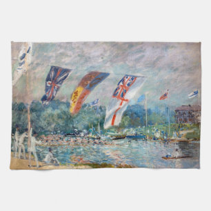 Alfred Sisley - Regatta in Molesey Theedoek