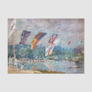 Alfred Sisley - Regatta in Molesey Tissuepapier