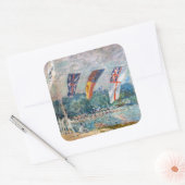 Alfred Sisley - Regatta in Molesey Vierkante Sticker (Envelop)