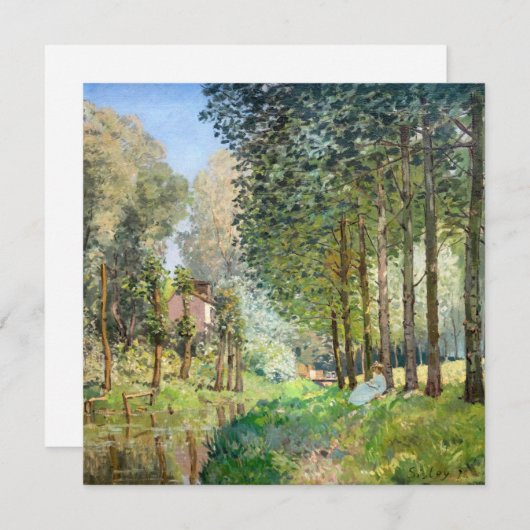 Alfred Sisley - Rest langs de Stream Bedankkaart (Voorkant / Achterkant)
