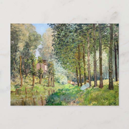 Alfred Sisley - Rest langs de Stream Briefkaart (Voorkant)