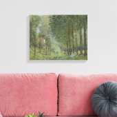 Alfred Sisley - Rest langs de Stream Canvas Afdruk (Insitu (Woonkamer))