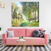 Alfred Sisley - Rest langs de Stream Canvas Afdruk (Insitu (Woonkamer))