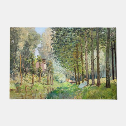 Alfred Sisley - Rest langs de Stream Deurmat (Voorkant)