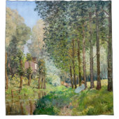 Alfred Sisley - Rest langs de Stream Douchegordijn (Voorkant)