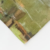 Alfred Sisley - Rest langs de Stream Fleece Deken (Hoek)