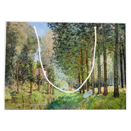 Alfred Sisley - Rest langs de Stream Groot Cadeauzakje (Achterkant)