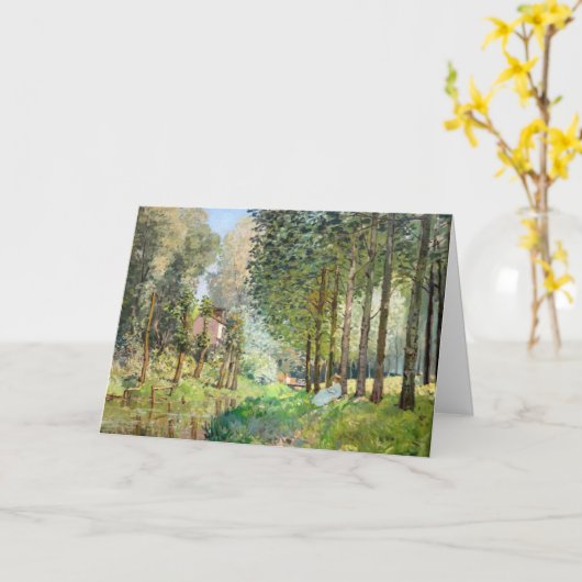 Alfred Sisley - Rest langs de Stream Kaart (Gele Bloem)