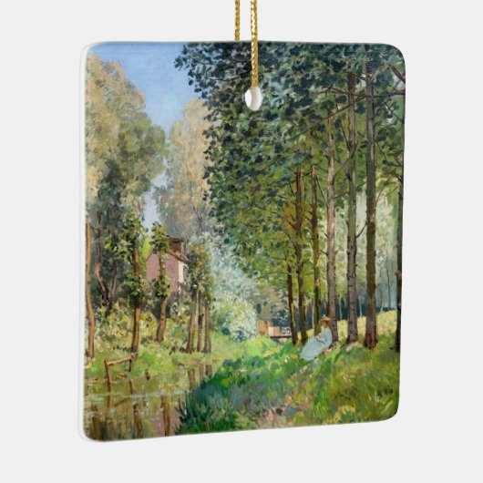 Alfred Sisley - Rest langs de Stream Keramisch Ornament (Rechts)