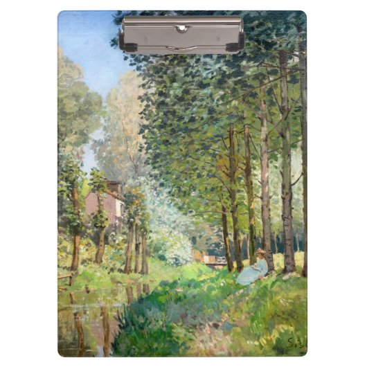 Alfred Sisley - Rest langs de Stream Klembord (Voorkant)