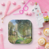 Alfred Sisley - Rest langs de Stream Papieren Bordje (Feest)